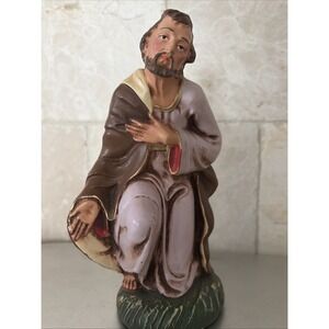 Vintage JOSEPH Paper Mache Christmas Nativity Set Figure Replacement  7" Italy